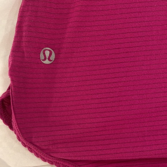 Lululemon Tank, scalloped edging. Size 8. Maroon/pink colored. - Picture 5 of 5